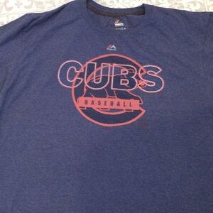 Cubs MLB men’s baseball tee. Size XL. Made by Majestic